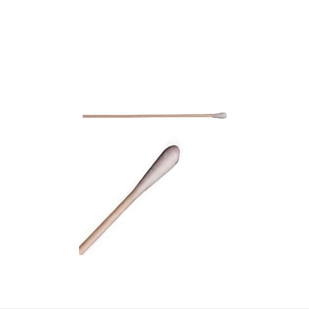 Cotton Swab, Sngl Tip, 3/16 x 6 in, PK1000