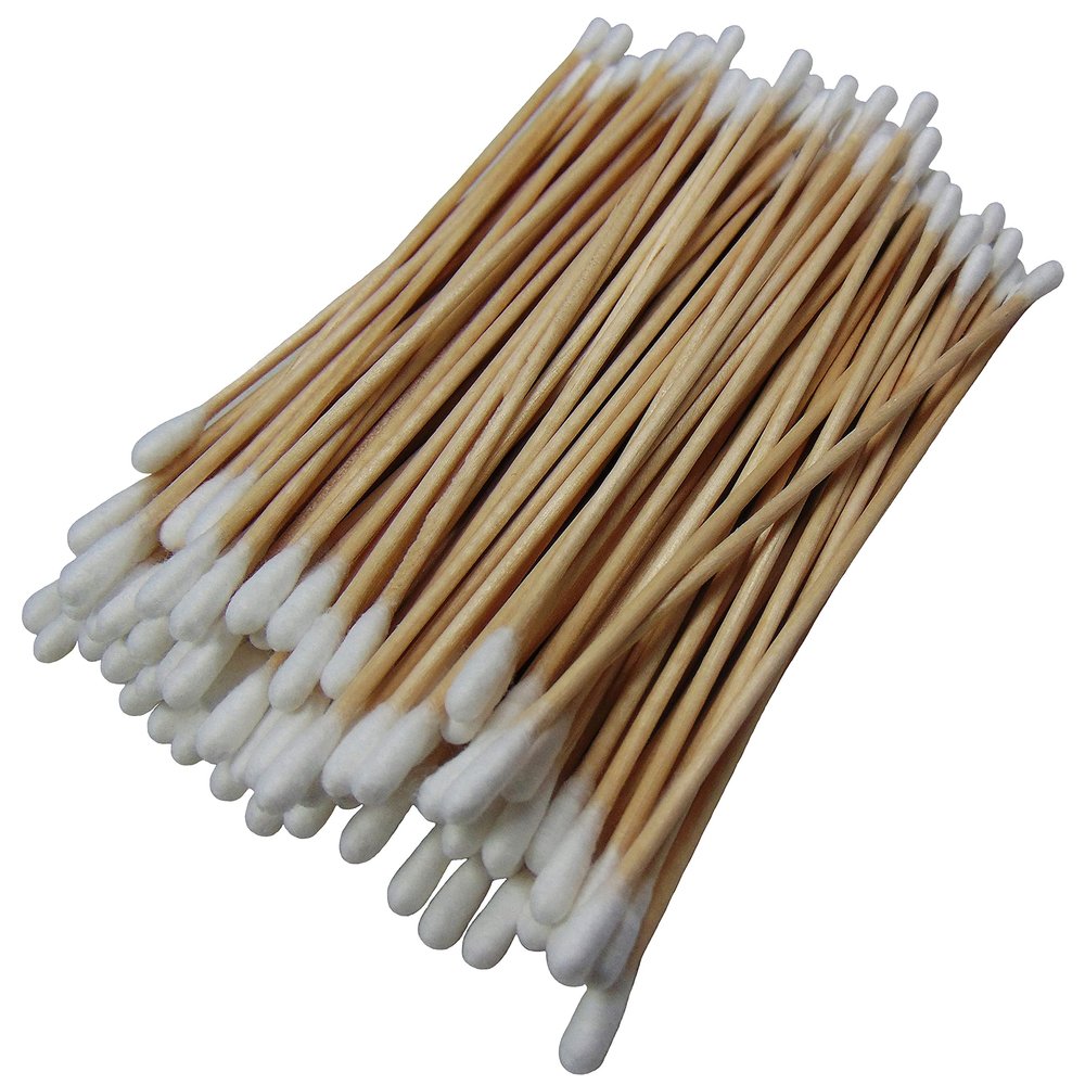 (Double Sided Regular Tip) Type-III 100pc Gun Cleaning 6 Inch Double Sided Cotton Swabs