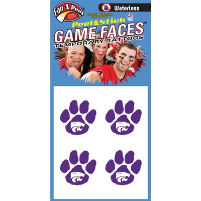 NCAA Kansas State Wildcats 4-Pack Temporary Tattoos -