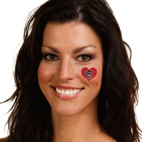 Fan-A-Peel North Carolina State Waterless Temporary Tattoos - Hypoallergenic Peel and Stick Waterproof Temporary Tattoos