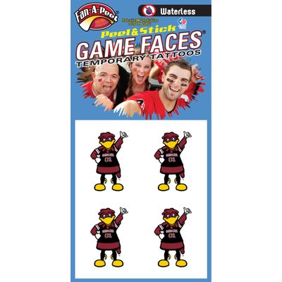 Fan-A-Peel South Carolina Waterless Temporary Tattoos - Hypoallergenic Peel and Stick Waterproof Temporary Tattoos