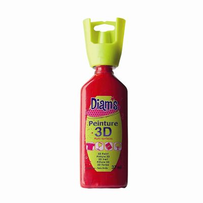 3D multisurface Painting - Dark Red Brillant