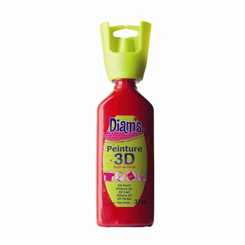 3D multisurface Painting - Dark Red Brillant