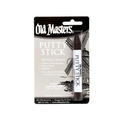 Old Masters Deep Brown Putty Stick - 6Pk