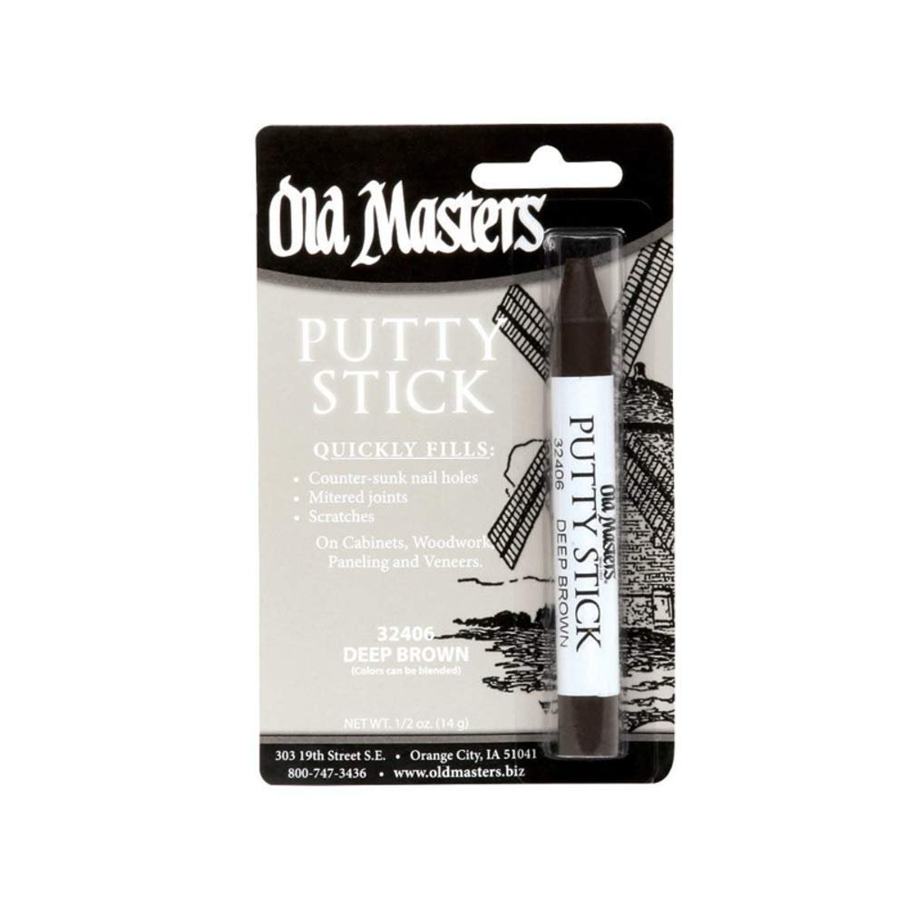 Old Masters Deep Brown Putty Stick - 6Pk