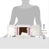 JERDON Modern Tri-Fold Makeup Mirror with Lights - Vanity Mirror with 5X Magnification & Multiple Light Settings - White Base - Model JGL10W view 3