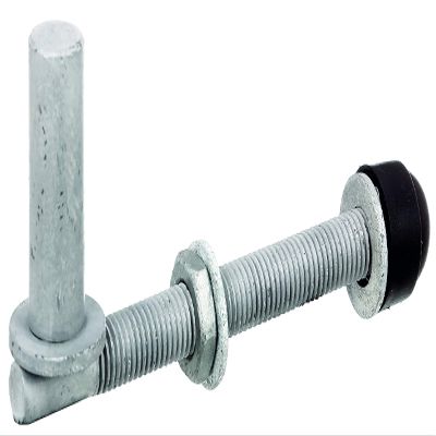 Alberts 410674 Clamps | a Pair, to Screw Through, Adjustable | hot-dip galvanised | pin Size 16 mm | Thread 13 mm