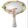 11 Inch Multicolor Resin Art Nouveau Thoughtful Poppy Lady Hand Mirror view 1