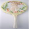 11 Inch Multicolor Resin Art Nouveau Thoughtful Poppy Lady Hand Mirror view 2