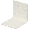 Alberts 846466 Elbow Connectors Galvanised White Plastic Coated 40 x 40 x 40 mm Set of 50 view 1