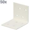 Alberts 846466 Elbow Connectors Galvanised White Plastic Coated 40 x 40 x 40 mm Set of 50 view 2