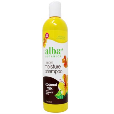 Alba Botanica Hawaiian Shampoo, Coconut Milk 12 oz (Pack of 10)10
