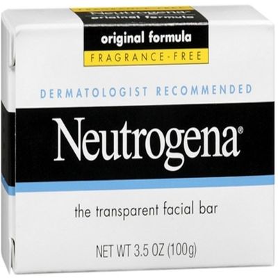 Neutrogena Transparent Facial Bar, Original Formula, Fragrance-Free, Pack of 4 x 3.5 Oz.