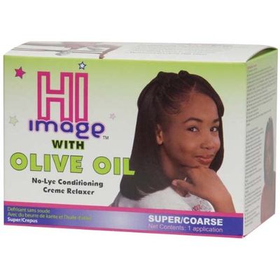 Hi Image Olive Oil No Lye Relaxer Kit Super