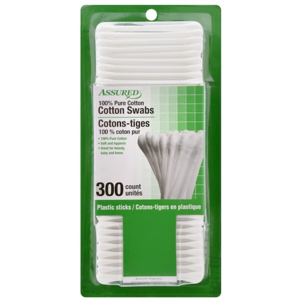 100% Pure Cotton Swabs (300 count)
