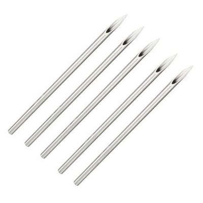 5 Sterilized Body Piercing Needles in 13 Gauge