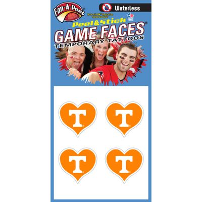 Fan-A-Peel Tennessee Waterless Temporary Tattoos - Hypoallergenic Peel and Stick Waterproof Temporary Tattoos