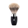 MHLE KOSMO Black Fine Badger Shaving Brush view 1