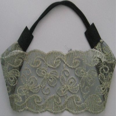 Fashion Lace Embroidery Elastic Head Band (Floral)