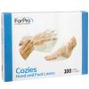 ForPro Professional Collection Cozies Hand and Foot Liners, Paraffin, Heated Mitts, Hand/Foot Treatments, 9 W x 16.5 L, 100-Count view 1
