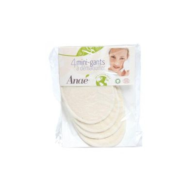 4 Washable Cotton Mini Makeup Removal Gloves