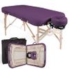 EarthLite Premium Portable Massage Table Package Spirit - Spa-Level Comfort, Deluxe Cushioning incl. Flex-Rest Face Cradle & Strata Face Pillow, Carry Case (30/32 x 73) - Made in USA, Amethyst view 1
