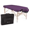 EarthLite Premium Portable Massage Table Package Spirit - Spa-Level Comfort, Deluxe Cushioning incl. Flex-Rest Face Cradle & Strata Face Pillow, Carry Case (30/32 x 73) - Made in USA, Amethyst view 2