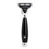 MHLE VIVO Black Resin 3-Blade Razor view 1