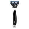 MHLE VIVO Black 4-piece Pure Badger 5-Blade Razor Shaving Set view 2