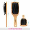 Vega Wooden Bristle Paddle Brush, Large view 3