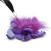 Expo International Sonia Feather Brooch and Hairclip | Purple view 2