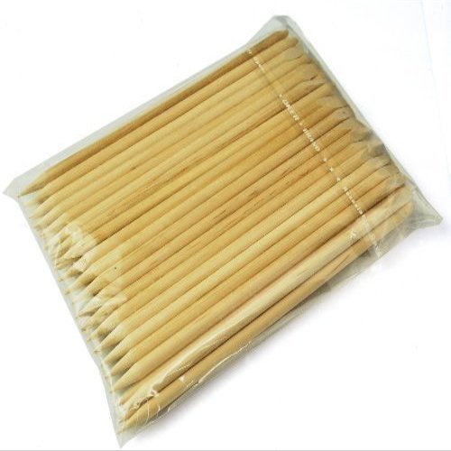 50pcs nail art orange wood stick cuticle pusher