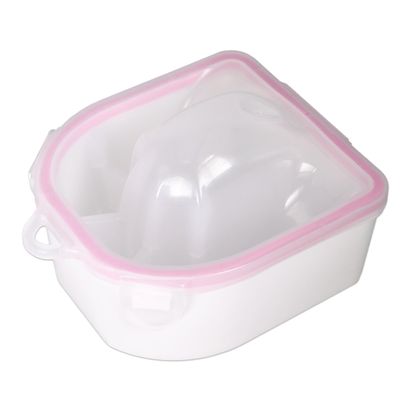 Beauticom Nail Hand Tray Bowl Manicure with Removable Lid