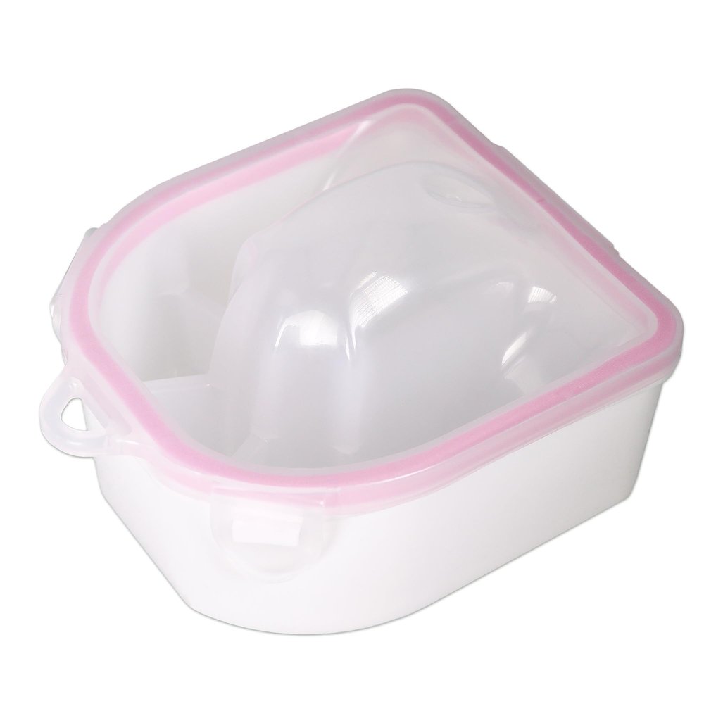 Beauticom Nail Hand Tray Bowl Manicure with Removable Lid