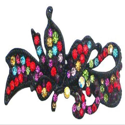 Butterfly Barrette with Black Trim U86750-0082multi