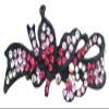 Butterfly Barrette with Black Trim U86750-0082pink view 1