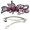 Butterfly Barrette with Black Trim U86750-0082pink view 2