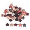 100 Pcs Cute Star Button 10 Mm Mix Earth tone brown tone view 1