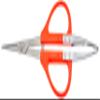 Closest Positive (chikamasa) Stainless Steel Grape Scissor U-shaped Tweezers with Large B  300SU view 1