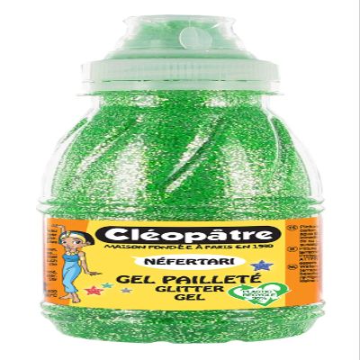 Cloptre GP 250-16 Bottle of Glitter Gel 250 ml Green