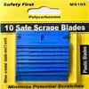MINISCRAPER 10 Plastic Double Edged Razor Blades Polycarbonate view 1