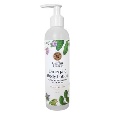 Griffin Remedy Omega-3 Body Lotion-Frankincense Essential Oils and Organic MSM, Ultra Moisturizing, All Natural, Paraben Free, Sulfate Free 8 fl oz