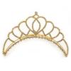 Bridal/Wedding/Prom/Party Gold Plated Diamante Hair Comb/Tiara - 12cm view 1