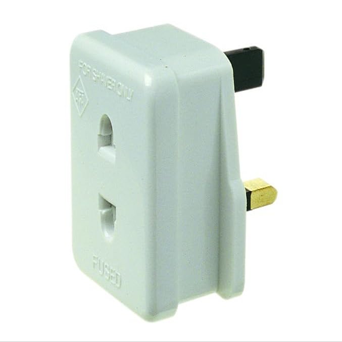 Rasoir adaptateur UK adaptateur de prise rasoir Brosse  dents Dencon 1 A vers BS1363/3