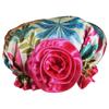Kella Milla Stylish Satin Shower Cap - Vibrant Leaves view 2