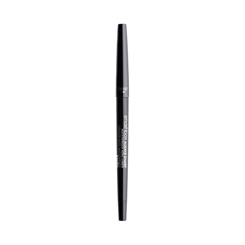 Smashbox Always Sharp Longwear Kohl Eyeliner Pencil | Self-Sharpening Cap When You Twist | Long Lasting, Waterproof Eyeliner, 0.01 Ounce, Raven