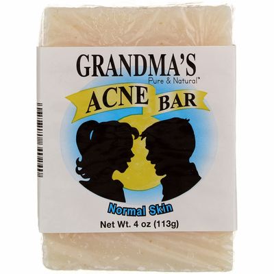 Grandma's Acne Bar for Normal Skin, 4 Ounces, 2 Pack