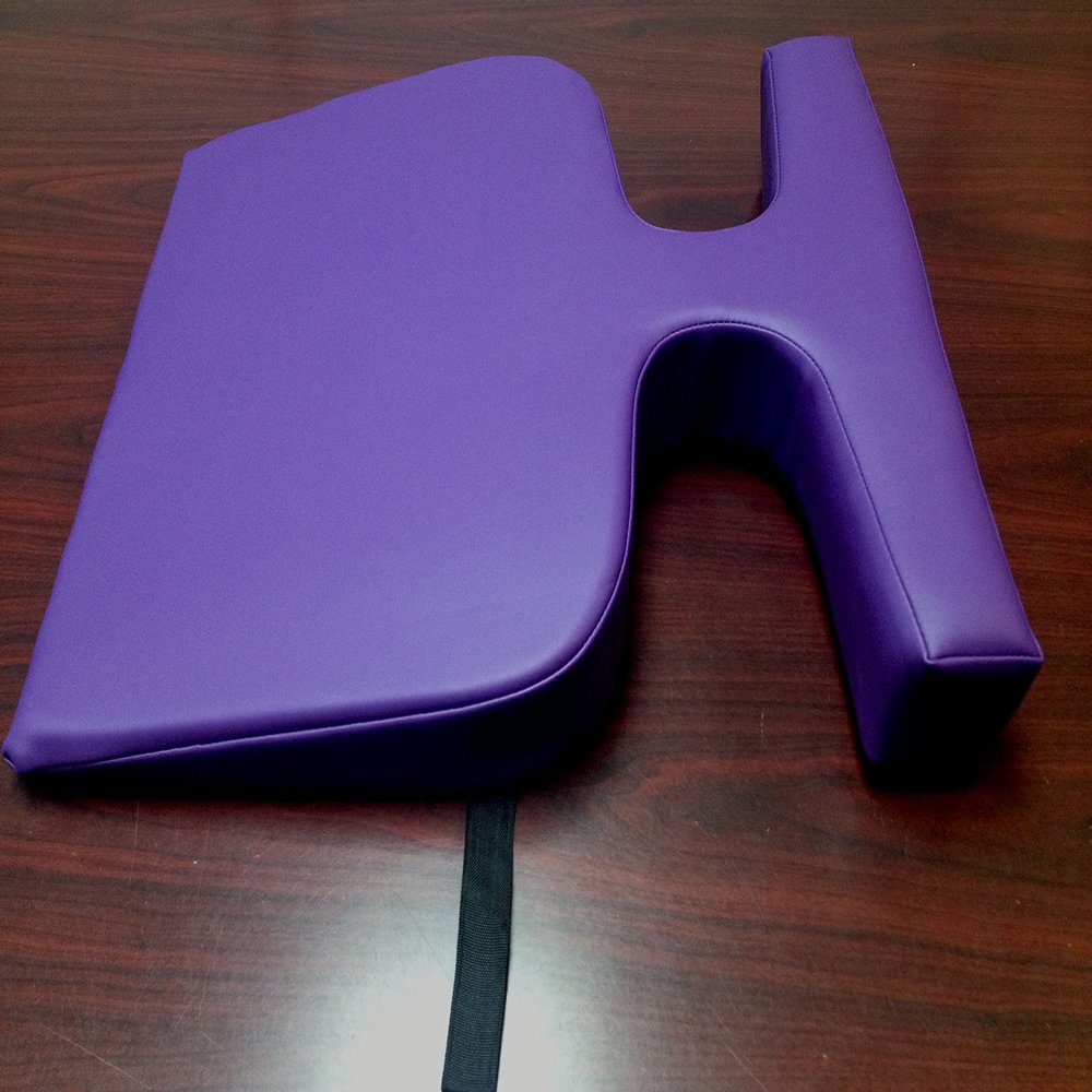 Therapist's Choice Comfort Bolster Wedge, Massage Table Breast Pillow, Prone Pillow (Purple)