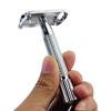 Nanjie NJ-997III Traditional Style Double Edge Blade Hair Shaving Remover Cleaner for Man-Silvery view 2