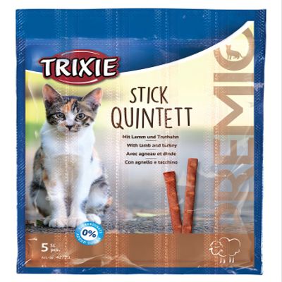 PREMIO Quadro-Sticks Anti-Hairball, lamb/turkey